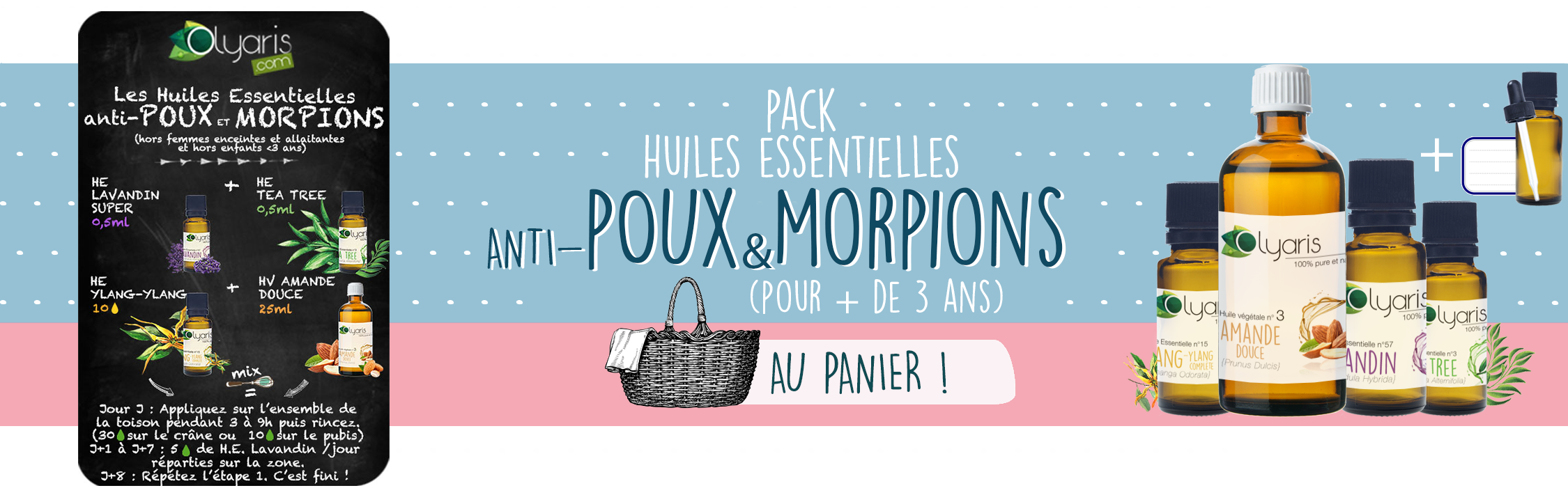 Olyaris : Huiles Essentielles Anti-Poux : le Kit